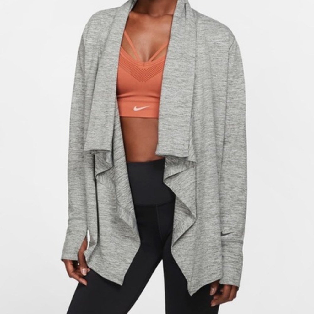 Nike Yoga Drape Front Open Cardigan